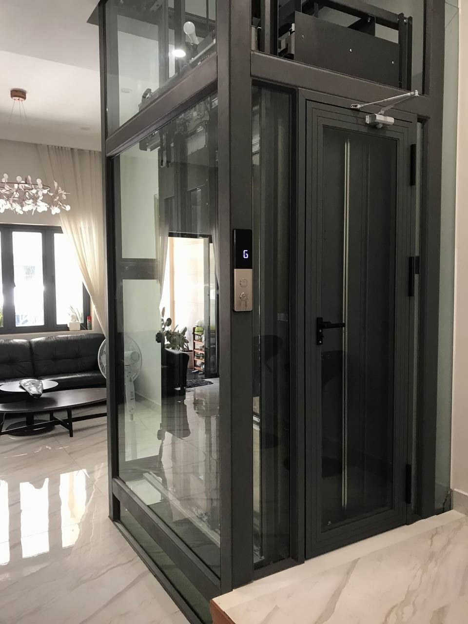 Homelift 2 cửa cabin nhà chị Trang - Cityland, Gò Vấp